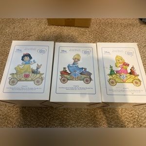 Precious Moments Disney Showcase Collection Birthday Figurines Year 1, 2 and 3